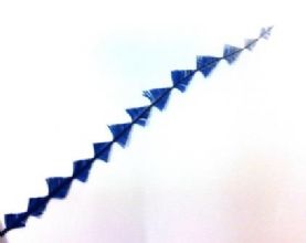 Royal Blue Diamond Cut Ostrich Feather